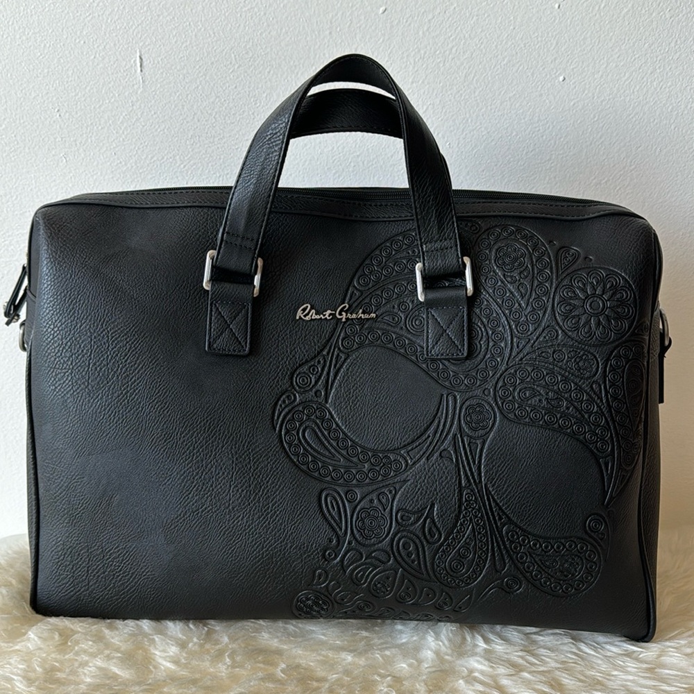 Robert Graham Faux Leather Duffel Bag in Excellent Condition